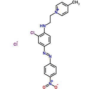 1-[2-[[2-Chloro-4-[(4-nitrophenyl)azo]phenyl]amino]ethyl]-4-methylpyridinium chloride Structure,64086-73-3Structure