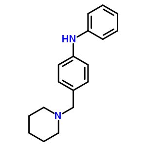 N-[4-[(1-piperidinyl)methyl]phenyl]aniline Structure,64097-52-5Structure