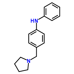 1-(P-anilinobenzyl)pyrrolidine Structure,64097-55-8Structure