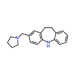 10,11-Dihydro-2-(1-pyrrolidinylmethyl)-5h-dibenz[b,f]azepine Structure,64097-59-2Structure