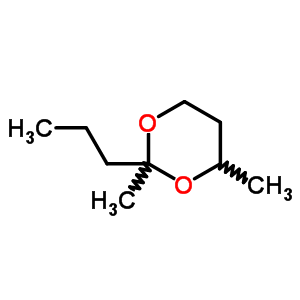 1,3-Dioxane,2,4-dimethyl-2-propyl- Structure,6413-32-7Structure