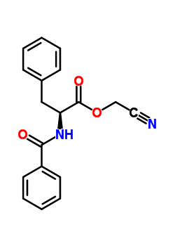 N-benzoyl-l-phenylalanine cyanomethyl ester Structure,64187-45-7Structure