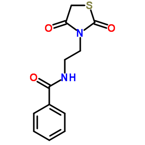 Benzamide,n-[2-(2,4-dioxo-3-thiazolidinyl)ethyl]- Structure,64202-44-4Structure