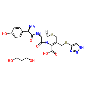 Cefatrizine compd with propylene glycol Structure,64217-62-5Structure