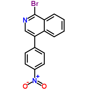 Isoquinoline,1-bromo-4-(4-nitrophenyl)- Structure,64345-81-9Structure