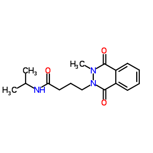 3,4-二氫-3-甲基-n-(1-甲基乙基)-1,4-二氧代-2(1H)-二氮雜萘丁酰胺結(jié)構(gòu)式_64377-91-9結(jié)構(gòu)式