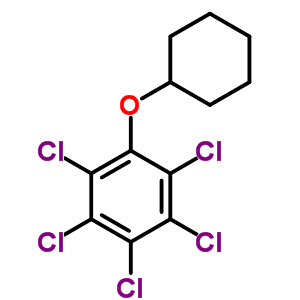 Cyclohexylpentachlorophenyl ether Structure,64436-33-5Structure