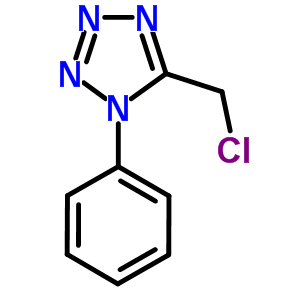 1H-Tetrazole,5-(chloromethyl)-1-phenyl-(9ci) Structure,64473-40-1Structure