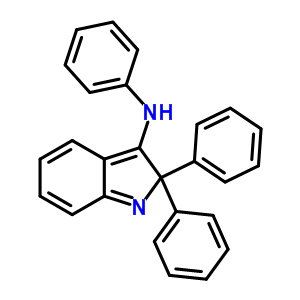 Benzenamine,n-(1,2-dihydro-2,2-diphenyl-3h-indol-3-ylidene)- Structure,64483-40-5Structure