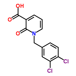 1-(3,4-Dichlorobenzyl)-2-oxo-1,2-dihydro-3-pyridinecarboxylic acid Structure,64488-03-5Structure