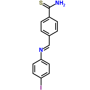 Benzenecarbothioamide,4-[[(4-iodophenyl)imino]methyl]- Structure,64510-89-0Structure