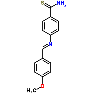 Benzenecarbothioamide,4-[[(4-methoxyphenyl)methylene]amino]- Structure,64510-98-1Structure