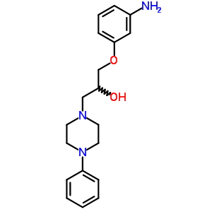 1-Piperazineethanol, a-[(3-aminophenoxy)methyl]-4-phenyl- Structure,64511-41-7Structure