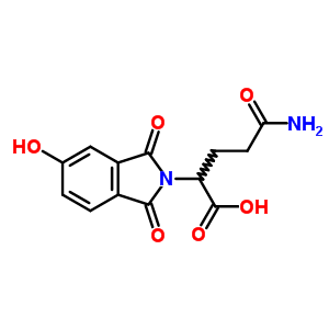 2H-isoindole-2-aceticacid, a-(3-amino-3-oxopropyl)-1,3-dihydro-5-hydroxy-1,3-dioxo- Structure,64567-62-0Structure