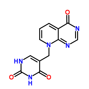 5-[(4-氧代吡啶并[2,3-d]嘧啶-8(4h)-基)甲基]-2,4(1H,3h)-嘧啶二酮結構式_64600-53-9結構式