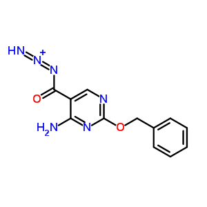 5-Pyrimidinecarbonylazide, 4-amino-2-(phenylmethoxy)- Structure,64623-41-2Structure