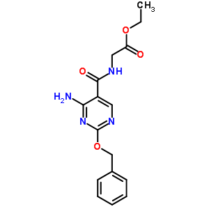 Glycine,n-[[4-amino-2-(phenylmethoxy)-5-pyrimidinyl]carbonyl]-, ethyl ester Structure,64623-43-4Structure