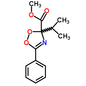 3H-1,2,4-dioxazole-3-carboxylicacid, 3-(1-methylethyl)-5-phenyl-, methyl ester Structure,64686-53-9Structure