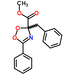 3H-1,2,4-dioxazole-3-carboxylicacid, 5-phenyl-3-(phenylmethyl)-, methyl ester Structure,64686-54-0Structure