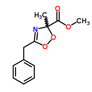 3H-1,2,4-dioxazole-3-carboxylicacid, 3-methyl-5-(phenylmethyl)-, methyl ester Structure,64686-56-2Structure