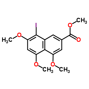 8-Iodo-4,5,7-trimethoxy-2-naphthalenecarboxylic acid methyl ester Structure,64766-44-5Structure