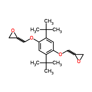 2,2-[[2,5-雙(1,1-二甲基乙基)-1,4-亞苯基]雙(氧基亞甲基)]雙-環(huán)氧乙烷結(jié)構(gòu)式_64777-22-6結(jié)構(gòu)式