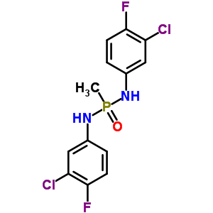 N,n’-di(3-chloro-4-fluorophenyl)methylphosphonic diamide Structure,647824-32-6Structure