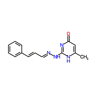 2-(Cinnamylidenehydrazino)-4-Hydroxy-6-methylPyrimidine Structure,64792-21-8Structure