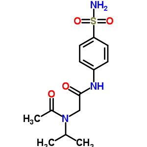 Acetamide,n-[2-[[4-(aminosulfonyl)phenyl]amino]-2-oxoethyl]-n-(1-methylethyl)- Structure,64876-49-9Structure