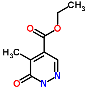 4-Pyridazinecarboxylicacid, 1,6-dihydro-5-methyl-6-oxo-, ethyl ester Structure,64882-62-8Structure