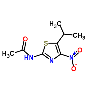 Acetamide,n-[5-(1-methylethyl)-4-nitro-2-thiazolyl]- Structure,64932-40-7Structure