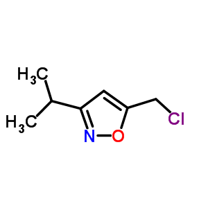 5-(Chloromethyl)-3-isopropylisoxazole Structure,64988-71-2Structure