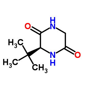 (S)-3-叔丁基-2,5-哌嗪二酮結構式_65050-07-9結構式