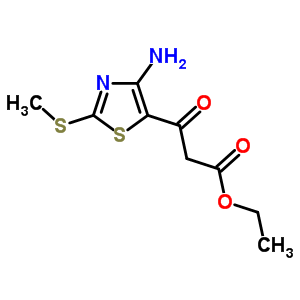 Ethyl 3-(4-amino-2-methylthiothiazol-5-yl)-3-oxopropanoate Structure,65095-75-2Structure