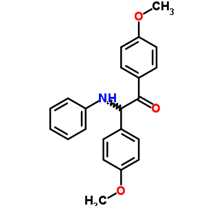 Ethanone,1,2-bis(4-methoxyphenyl)-2-(phenylamino)- Structure,6510-68-5Structure