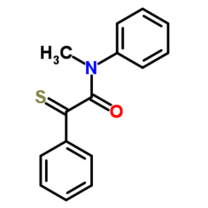 Benzeneacetamide,n-methyl-n-phenyl-a-thioxo- Structure,65117-43-3Structure