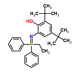 2-[(Ethyl-diphenyl-phosphoranylidene)amino]-4,6-ditert-butyl-phenol Structure,65179-81-9Structure