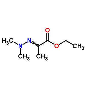 Propanoic acid,2-(2,2-dimethylhydrazinylidene)-, ethyl ester Structure,65296-08-4Structure