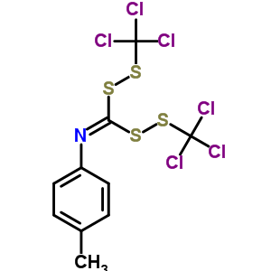 N-(4-methylphenyl)-1,1-bis(trichloromethyldisulfanyl)methanimine Structure,65331-42-2Structure