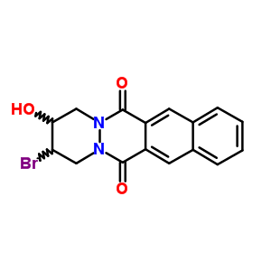 Benzo[g]pyridazino[1,2-b]phthalazine-6,13-dione,  2-bromo-1,2,3,4-tetrahydro-3-hydroxy- Structure,65417-07-4Structure