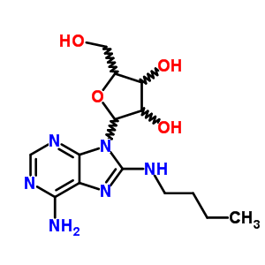 Adenosine,8-(butylamino)-(9ci) Structure,65456-84-0Structure