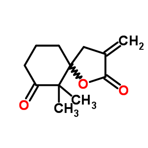 6,6-Dimethyl-3-methylidene-1-oxaspiro[4.5]decane-2,7-dione Structure,65461-27-0Structure