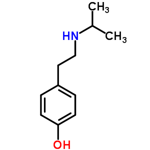 4-[2-(Propan-2-ylamino)ethyl]phenol Structure,6550-11-4Structure