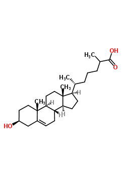 3|-Hydroxy-5-cholestenoic acid Structure,6561-58-6Structure