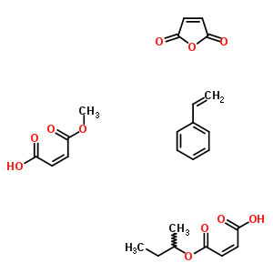 Poly(styrene-co-maleic acid), partial sec-butyl/methyl mixed ester Structure,65652-36-0Structure