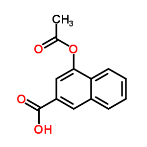 4-(Acetyloxy)-2-naphthalenecarboxylic acid Structure,6566-42-3Structure