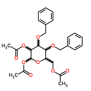 1,2,6-Tri-o-acetyl-3,4-di-o-benzylhexopyranose Structure,65827-57-8Structure