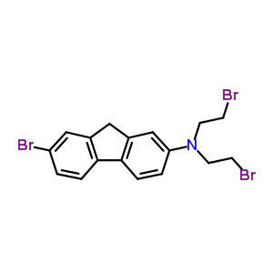 7-Bromo-n,n-bis(2-bromoethyl)-9h-fluoren-2-amine Structure,6583-91-1Structure