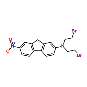 N,n-bis(2-bromoethyl)-7-nitro-9h-fluoren-2-amineStructure,6583-92-2Structure N,n-bis(2-bromoethyl)-7-nitro-9h-fluoren-2-amine Structure,6583-92-2Structure