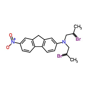 N,n-bis(2-bromopropyl)-7-nitro-9h-fluoren-2-amine Structure,6583-95-5Structure